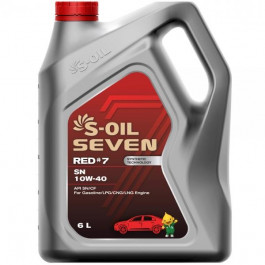 S-OIL SEVEN RED #7 SN 10W-40 SRSN10406 6л