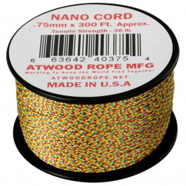 Atwood Rope Rope MFG Nano Cord 91 м - Jamaican Me Crazy (CD-NC3-NL-0S)