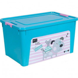 Алеана Контейнер для хранения пластиковая Smart Box с декором Pet Shop 27л (4823052323035)