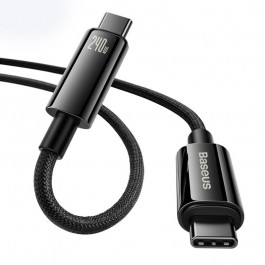 Baseus Tungsten Gold Fast Charging Data USB-C to USB-C 240W 3m Black (CAWJ040201)