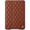 Jisoncase Quilted Leather Smart Case for iPad Mini Brown JS-IDM-02G20 - зображення 1
