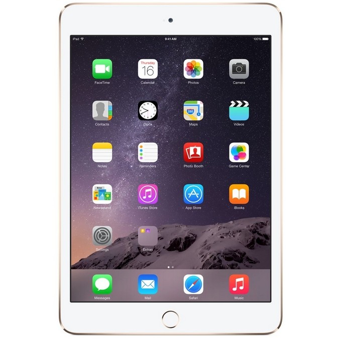 Apple iPad mini 3 Wi-Fi 16GB Gold (MGYE2) - зображення 1