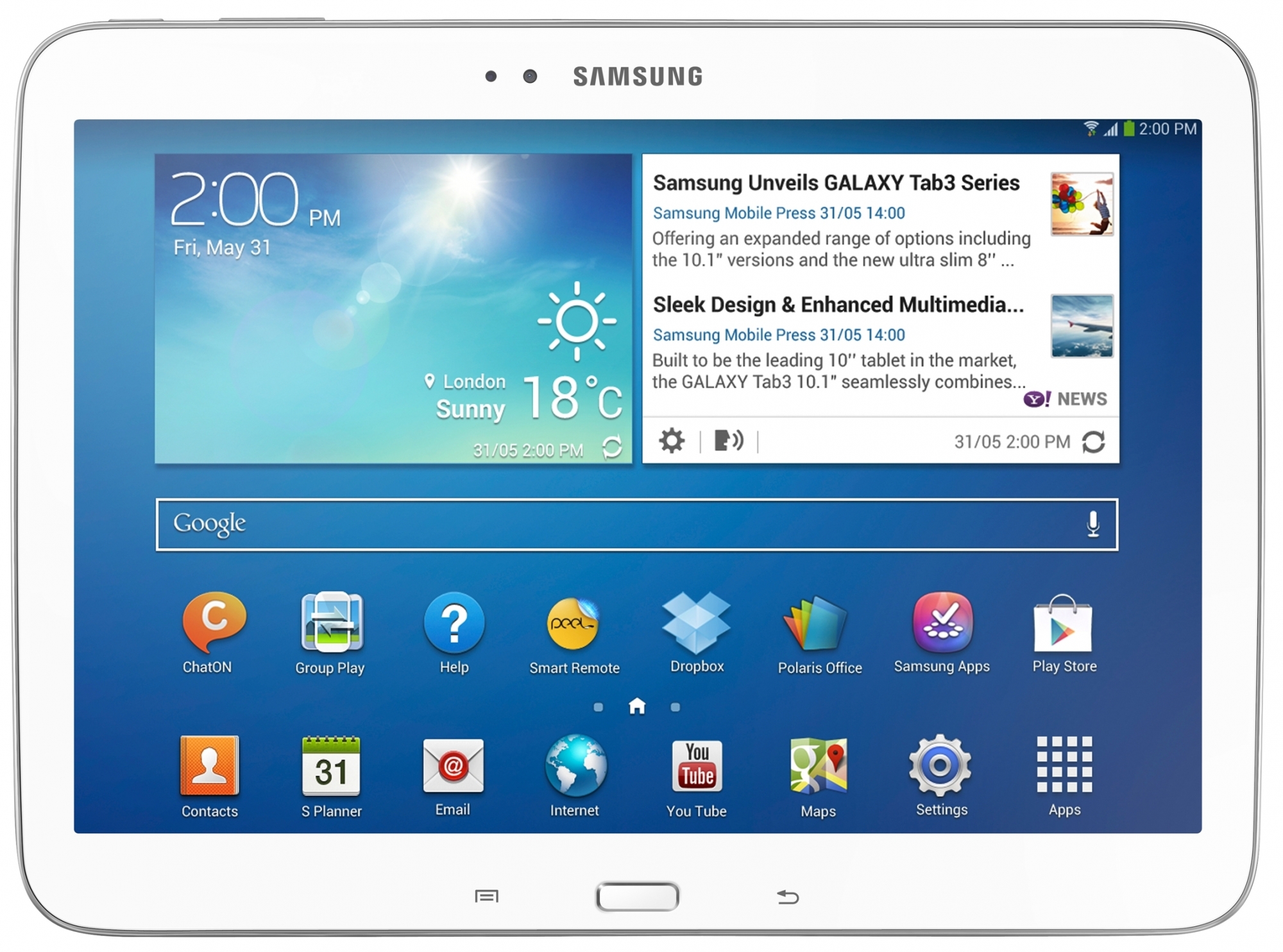 Samsung Galaxy Tab 3 10.1 16GB White (GT-P5210ZWA) - зображення 1