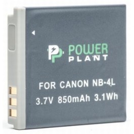 PowerPlant Aккумулятор для Canon NB-4L (850 mAh) - DV00DV1006