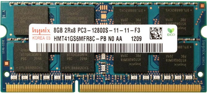 SK hynix 8 GB SO-DIMM DDR3 1600 MHz (HMT41GS6MFR8C-PB) - зображення 1