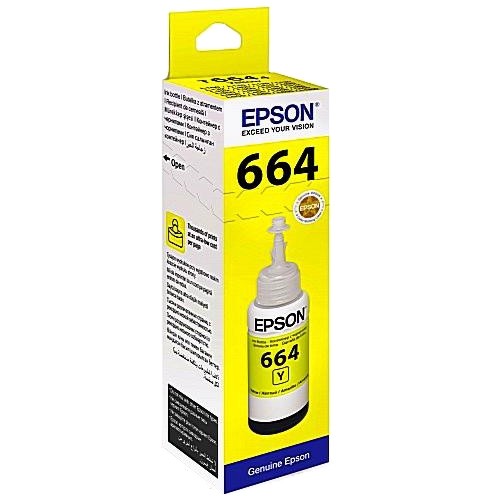 Epson C13T66444A Yellow для L312, L350, L355, L362, L366, L456, L550, L555, L1300 - зображення 1