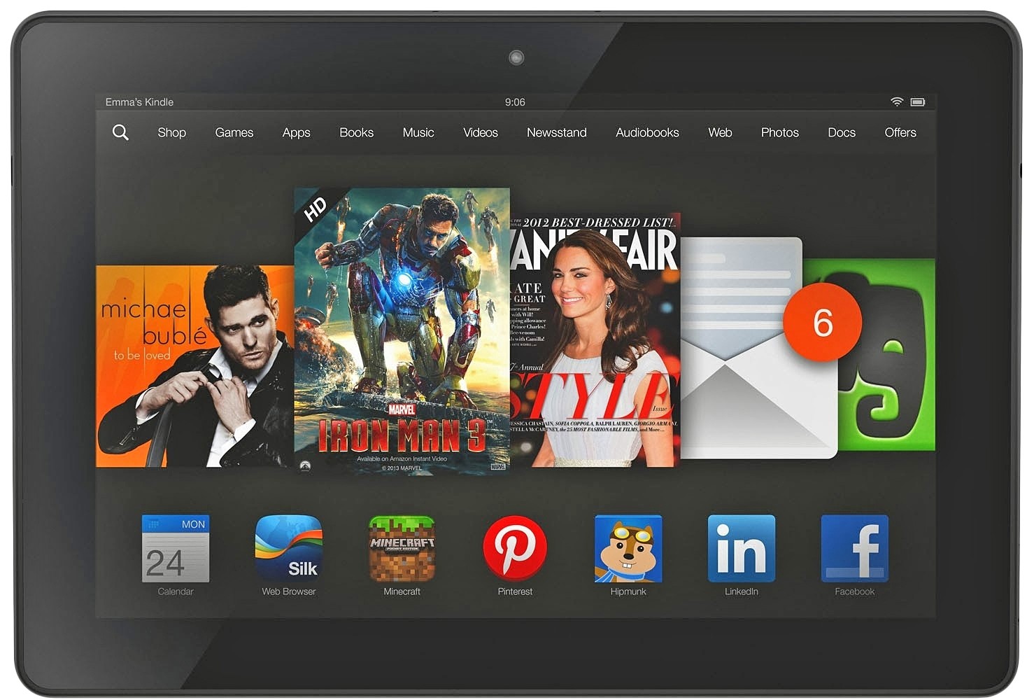Amazon Kindle Fire HDX 8.9" 4G 64 GB - зображення 1