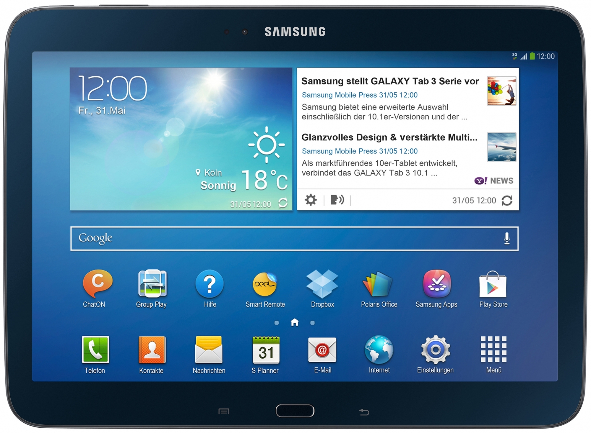 Samsung Galaxy Tab 3 10.1 16GB P5200 Metallic Black (GT-P5200MKA) - зображення 1