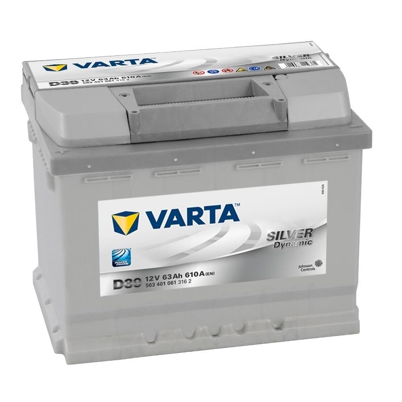 Varta 6СТ-63 SILVER dynamic D39 (563401061) - зображення 1