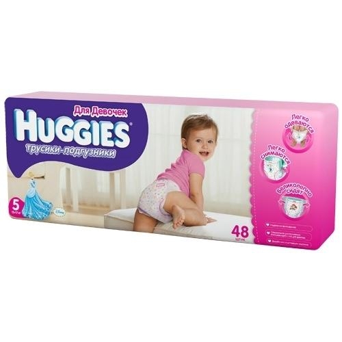 Huggies Трусики-підгузки для дівчаток 5 (48 шт.) - зображення 1