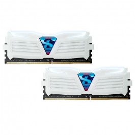 Geil 16 GB (2x8GB) DDR4 2400 MHz Super Luce Frost White with White LED (GLWW416GB2400C16DC)