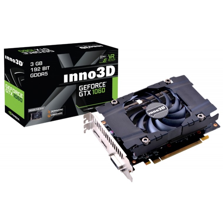 INNO3D GeForce GTX 1060 3GB Compact (N1060-4DDN-L5GM) - зображення 1
