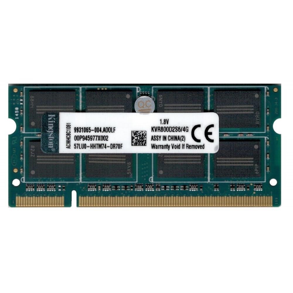 Kingston 4 GB SO-DIMM DDR2 800 MHz (KVR800D2S6/4G) - зображення 1