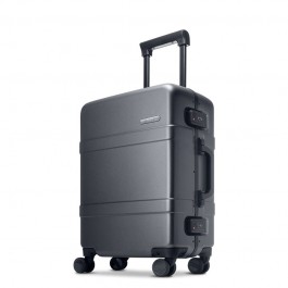 RunMi 90 Points Classic Aluminum Box Suitcase Dark Grey Magic Night 24"