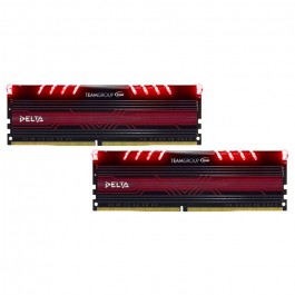 TEAM 32 GB (2x16GB) DDR4 2400 MHz Delta Red LED (TDTRD432G2400HC15BDC01)
