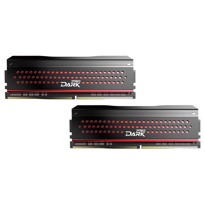 TEAM 16 GB (2x8GB) DDR4 3200 MHz Dark Pro Black/Red (TDPRD416G3200HC16ADC01) - зображення 1