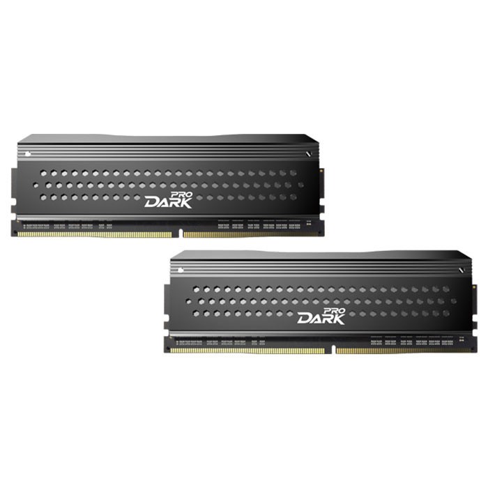 TEAM 16 GB (2x8GB) DDR4 3200 MHz Dark Pro Black/Gray (TDPGD416G3200HC14ADC01) - зображення 1