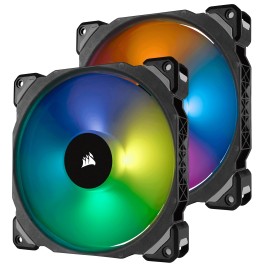 Corsair ML140 RGB LED Premium Magnetic Levitation Twin Pack with Lightining Node Pro (CO-9050078-WW)