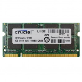 Crucial 4 GB SO-DIMM DDR2 667 MHz (CT51264AC667)
