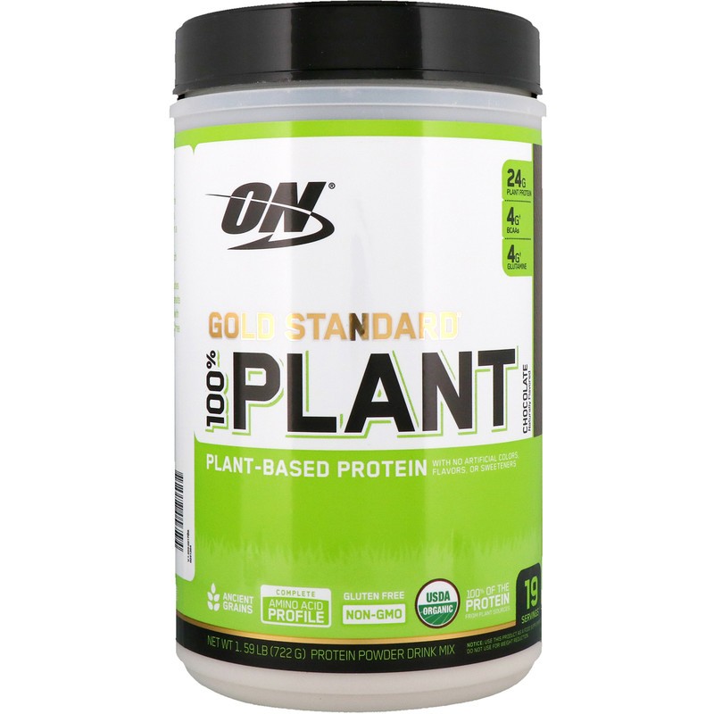 Optimum Nutrition Gold Standard 100% Plant 722 g /19 servings/ Chocolate - зображення 1