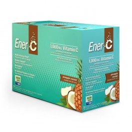 Ener-C Multivitamin Drink Mix - 1,000mg Vitamin C 30 packets Pineapple Coconut