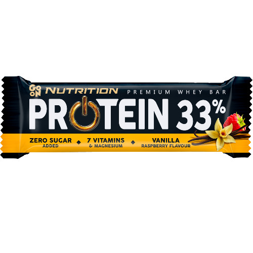 Go On Nutrition Protein Bar 33% 50 g Vanilla Raspberry - зображення 1