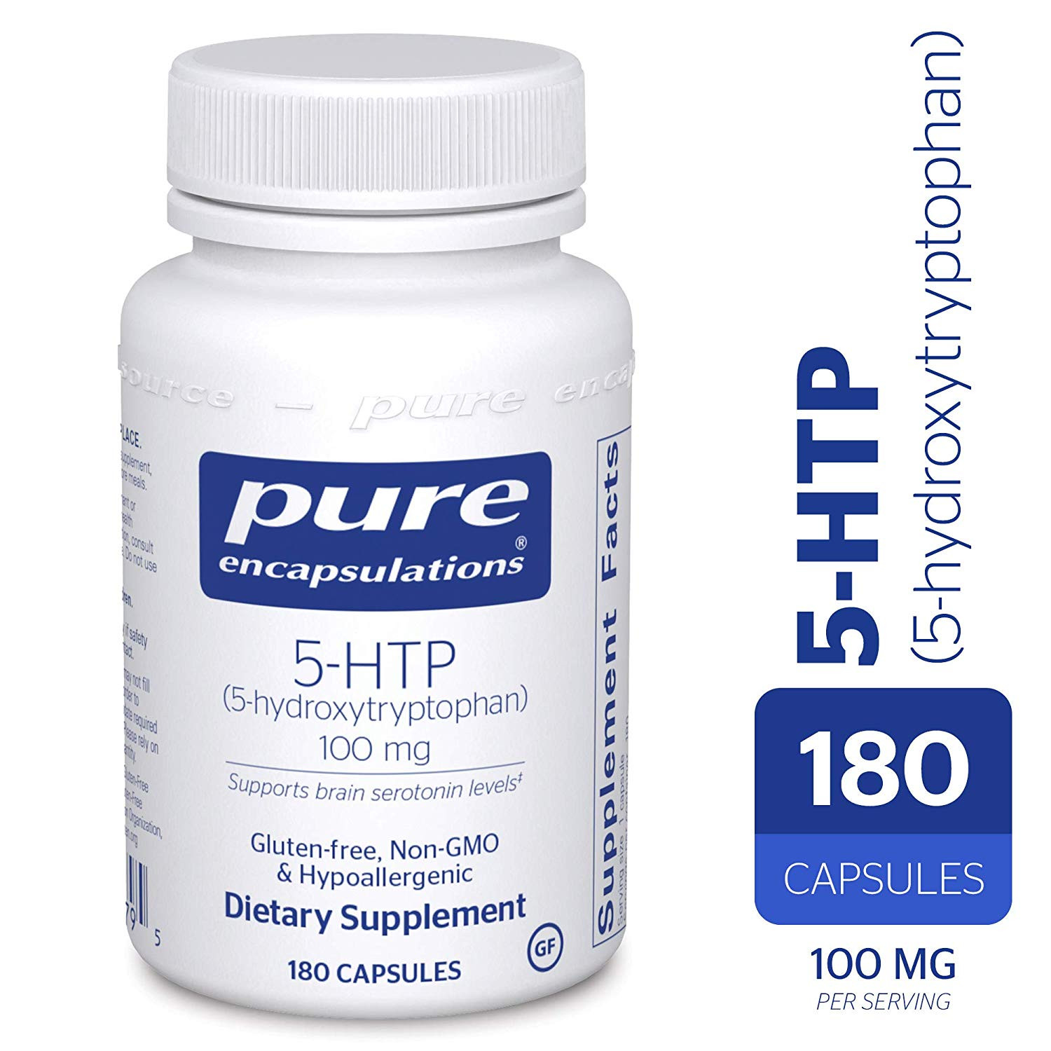 Pure Encapsulations 5-HTP /5-Hydroxytryptophan/ 100 mg 180 caps - зображення 1