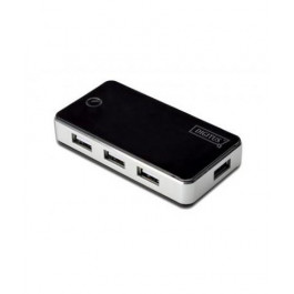 Digitus Hub 4-port USB 2.0 HighSpeed, Power Supply, Black-Silver (DA-70222)