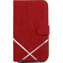 TOTO Book cover silicone slide Universal 6,5" №2 Red