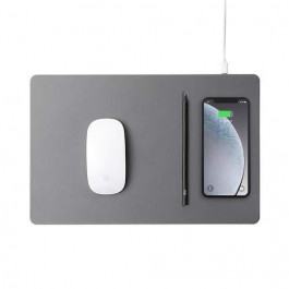 POUT HANDS 3 PRO Fast Wireless Charging Mouse Pad - Dark Gray (POUT-01101DG)