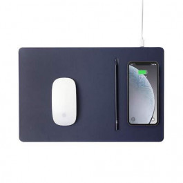 POUT HANDS 3 PRO Fast Wireless Charging Mouse Pad - Midnight Blue (POUT-01101MB)