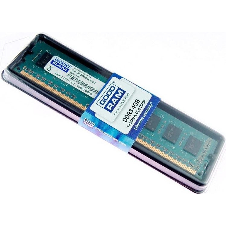 GOODRAM 4 GB DDR3 1333 MHz (GR1333D364L9S/4G) - зображення 1