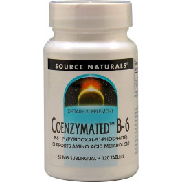 Source Naturals Coenzymated B-6 25 mg 120 tabs