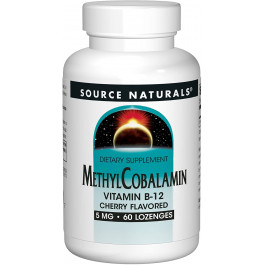 Source Naturals MethylCobalamin /Vitamin B-12/ 5 mg 60 tabs Cherry