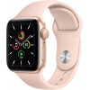 Apple Watch SE GPS 40mm Gold Aluminum Case w. Pink Sand Sport B. (MYDN2) - зображення 1