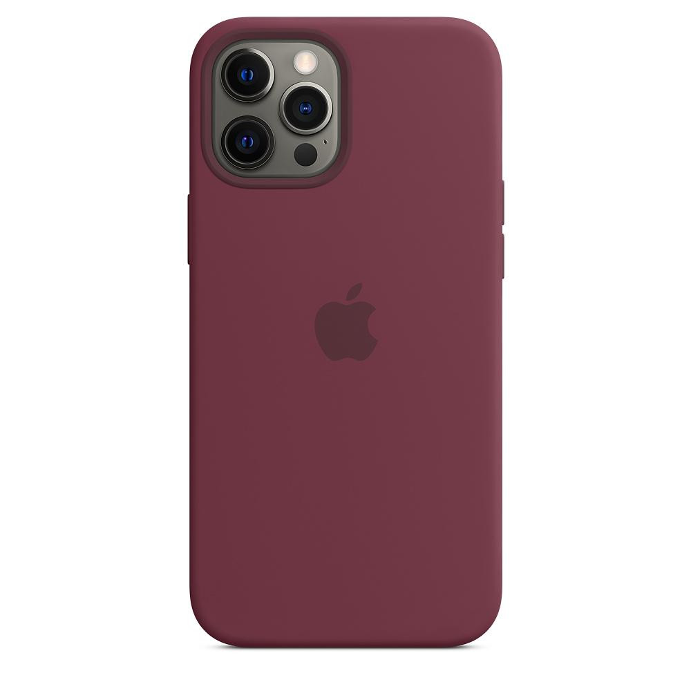 Apple iPhone 12 Pro Max Silicone Case with MagSafe - Plum (MHLA3) - зображення 1
