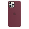 Apple iPhone 12 Pro Max Silicone Case with MagSafe - Plum (MHLA3) - зображення 2
