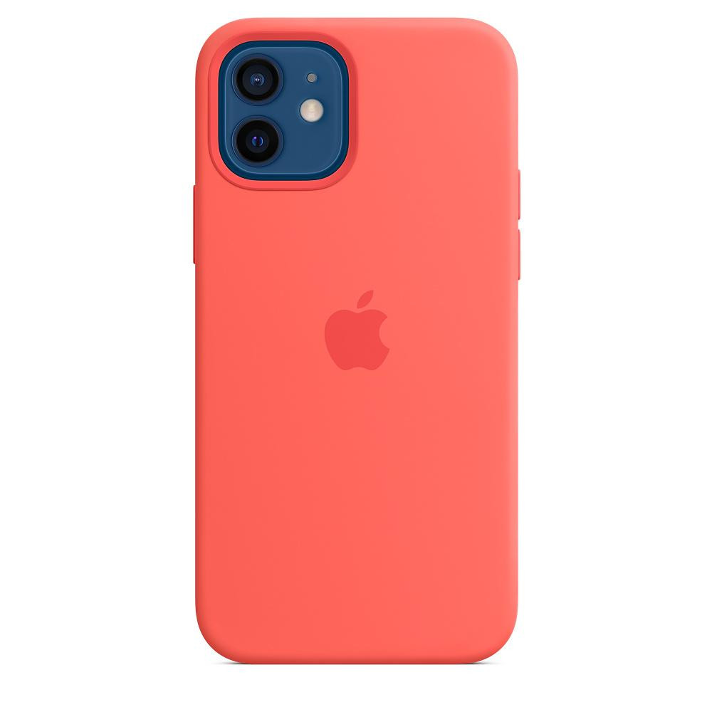Apple iPhone 12/12 Pro Silicone Case with MagSafe - Pink Citrus (MHL03) - зображення 1