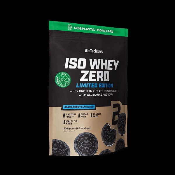 BiotechUSA Iso Whey Zero 500 g /20 servings/ Black Biscuit - зображення 1