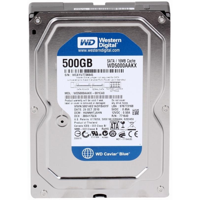 WD Blue 500 GB (WD5000AAKX) - зображення 1