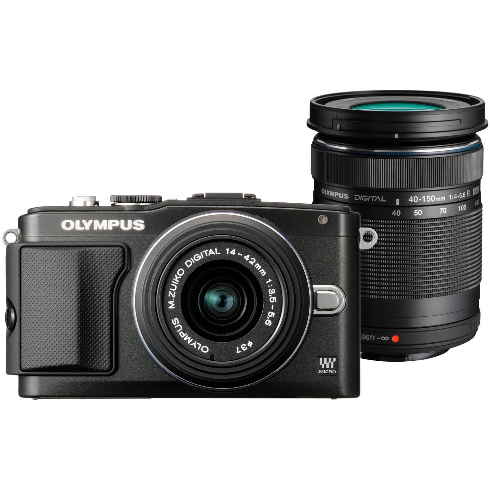Olympus E-PL5 kit (14-42mm+40-150mm) black/black - зображення 1