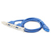 Cablexpert USB 20-pin - Type-A 0.4m (CC-USB3-RECEPTACLE) - зображення 1