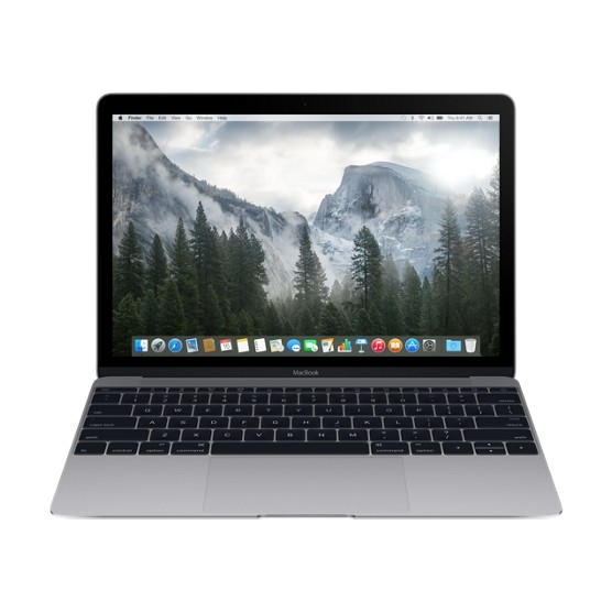 Apple MacBook 12" Space Gray (MJY42) 2015 - зображення 1