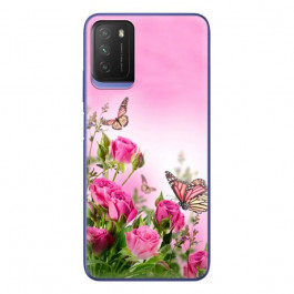 Boxface Silicone Case Xiaomi Poco M3 Flowers 41586-up1000