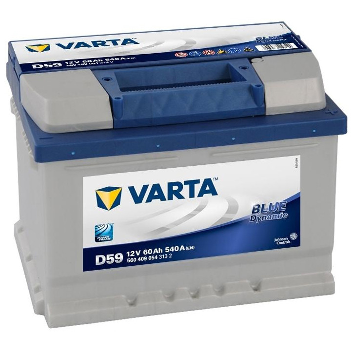 Varta 6СТ-60 BLUE dynamic D59(560409054) - зображення 1
