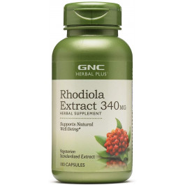 GNC Herbal Plus Rhodiola Extract 340 mg 100 caps