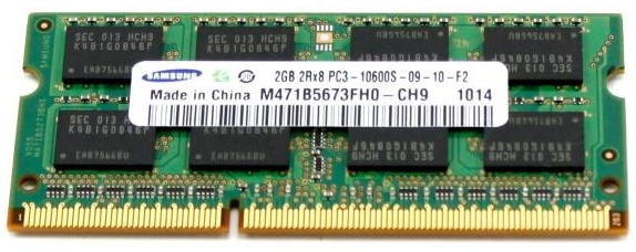 Samsung 2 GB SO-DIMM DDR3 1066 MHz (M471B5773CHS-CF8) - зображення 1
