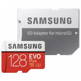 Samsung 128 GB microSDXC Class 10 UHS-I U3 EVO Plus 2020 + SD Adapter MB-MC128HA
