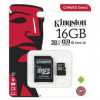 Kingston 16 GB microSDHC Class 10 UHS-I Canvas Select Plus + SD Adapter SDCS2/16GB - зображення 3