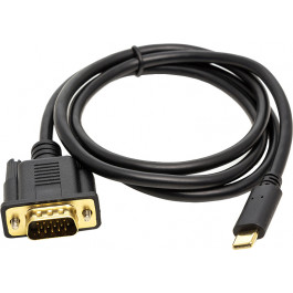 PowerPlant USB-C - VGA Black (CA912117)